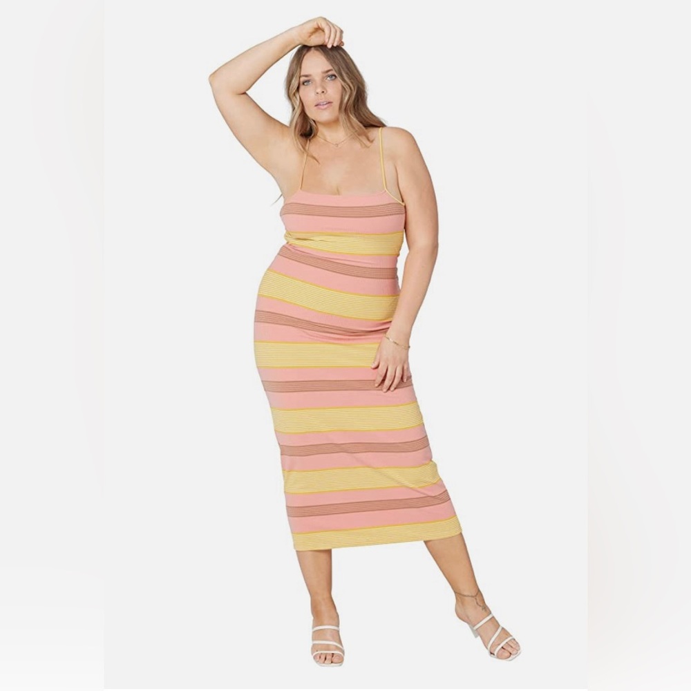 NWT - L*SPACE Vanessa Dress Beachy Keen Stripe Size XL